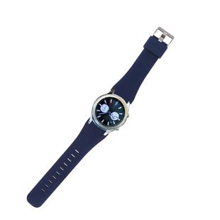 For Samsung Gear S3 Classic Smart Watch Silicone Watchband, Length: about 22.4cm(Dark Blue)