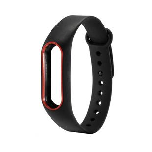 For Xiaomi Mi Band 2 Colorful Silicone Watch Band Host not Included(Black)