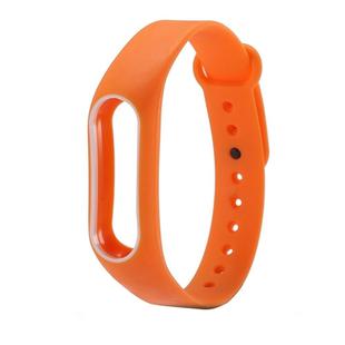 For Xiaomi Mi Band 2 Colorful Silicone Watch Band Host not Included(Orange)
