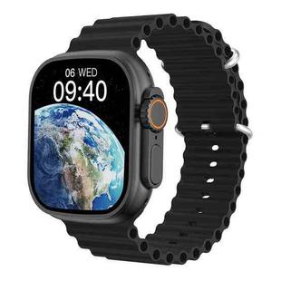 WIWU SW01 Ultra 1.9 inch IPS Screen IP68 Waterproof Bluetooth Smart Watch, Support Heart Rate Monitoring (Black)