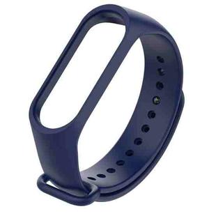 Silicone Watch Band for Xiaomi Mi Band 3(Navy Blue)