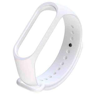 Silicone Watch Band for Xiaomi Mi Band 3(White)