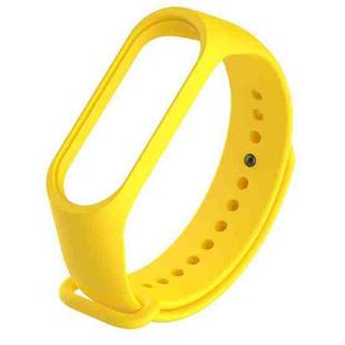 Silicone Watch Band for Xiaomi Mi Band 3(Yellow)