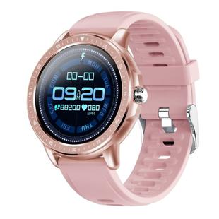 CF19 1.3 inch IPS Color Touch Screen Smart Watch, IP67 Waterproof, Support Weather Forecast / Heart Rate Monitor / Sleep Monitor / Blood Pressure Monitoring (Gold)