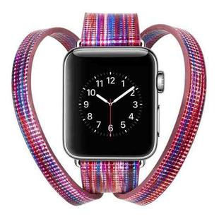 Colourful Sheep Leather Crown Watch Band for Apple Watch Series 3 & 2 & 1 38mm