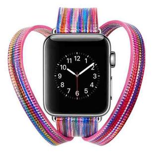 Colourful Sheep Leather Crown Watch Band for Apple Watch Series 3 & 2 & 1 38mm