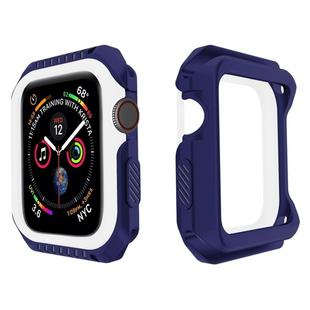 Smart Watch Shockproof Two Color Protective Case for Apple Watch Series 3 38mm(White Blue)