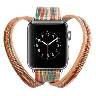 Colourful Sheep Leather Crown Watch Band for Apple Watch Series 3 & 2 & 1 42mm