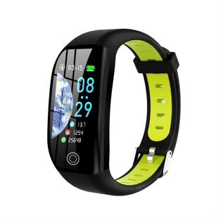 F21 1.14 inch TFT Color Screen Smart Bracelet, Support Call Reminder/ Heart Rate Monitoring /Blood Pressure Monitoring/Sleep Monitoring/Blood Oxygen Monitoring (Black+green)
