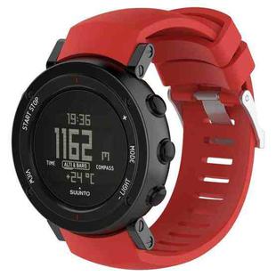 Silicone  Watch Band for SUUNTO Core ALU Black(Red)