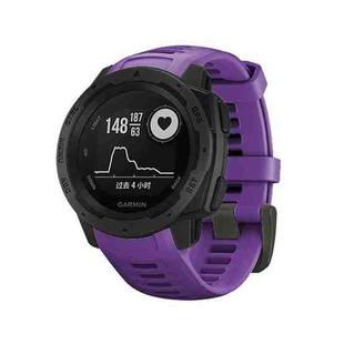 Silicone Watch Band for Garmin Instinct 22mm, Host not Included(Purple)