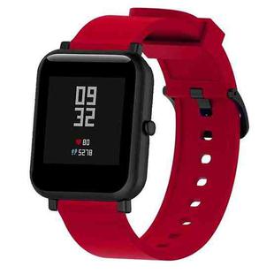 Silicone Glossy Sport Watch Band for Huami Amazfit Bip Lite Version 20mm(Red)