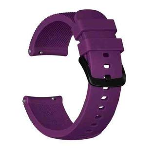 Crazy Horse Texture Silicone Watch Band for Huami Amazfit Bip Lite Version 20mm(Purple)