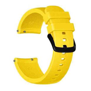 Crazy Horse Texture Silicone Watch Band for Huami Amazfit Bip Lite Version 20mm(Yellow)