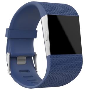 Rhombus Texture Adjustable Sport Watch Band for FITBIT Surge(Dark Blue)