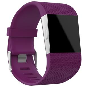 Rhombus Texture Adjustable Sport Watch Band for FITBIT Surge(Purple)