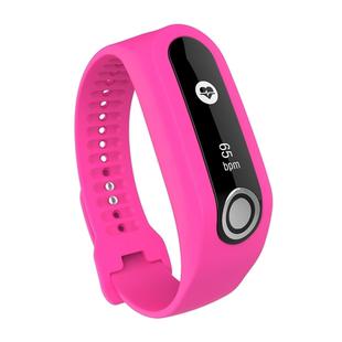 Silicone Sport Watch Band for TomTom Touch(Rose Red)