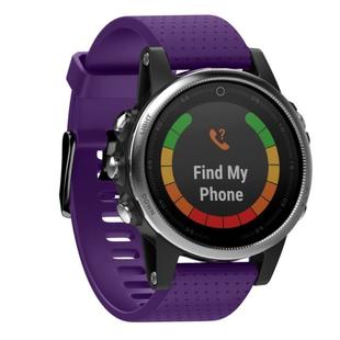 Quick Removable Silicone Watch Band for Fenix 5S 20mm(Purple)