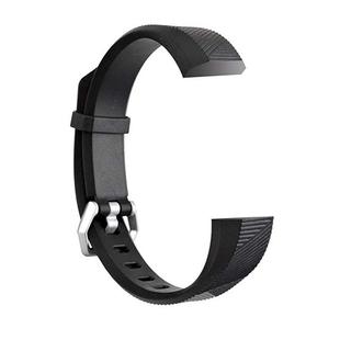 Children Silicone Twilled Watch Band for FITBIT ACE(Black)