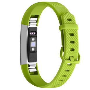 Solid Color Silicone Watch Band for FITBIT Alta / HR(Grass Green)