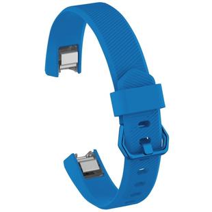 Solid Color Silicone Watch Band for FITBIT Alta / HR, Size: S(Flag Blue)