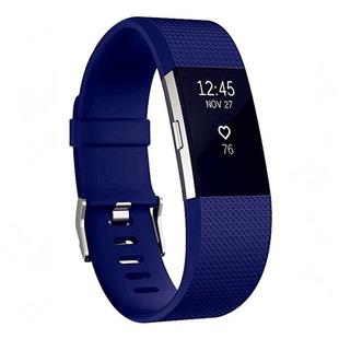 Square Pattern Adjustable Sport Watch Band for FITBIT Charge 2, Size: L, 12.5x8.5cm(Blue)