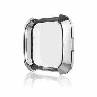 Smart Watch Soft TPU Protective Case for Fitbit Versa(Silver)