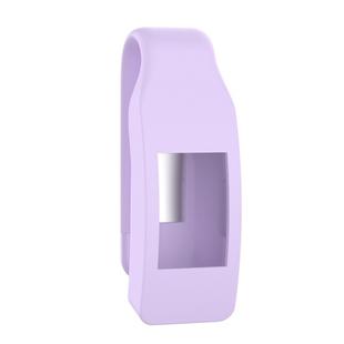 Smart Watch Silicone Clip Button Protective Case for Fitbit Inspire / Inspire HR / Ace 2(Light Purple)
