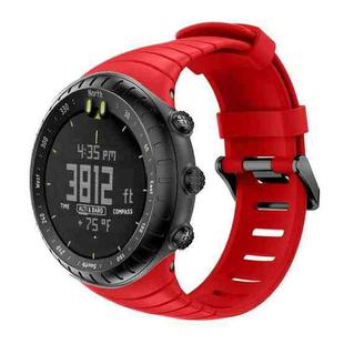 Smart Watch Silicone Watch Band for Suunto Core(Red)