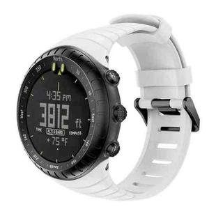 Smart Watch Silicone Watch Band for Suunto Core(White)