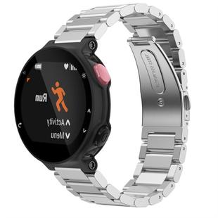 Universal Smart Watch Three Steel Strips Watch Band for Garmin Forerunner 220 / 230 / 235 / 630 / 620 / 735(Silver)