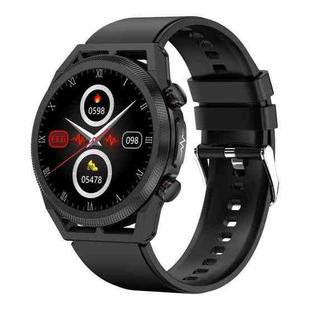 ET310 1.39 inch IPS Screen IP67 Waterproof Silicone Band Smart Watch, Support Body Temperature Monitoring / ECG (Black)