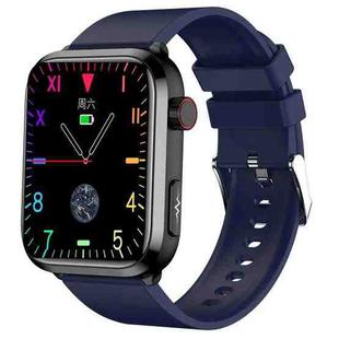 ET210 1.91 inch IPS Screen IP67 Waterproof Silicone Band Smart Watch, Support Body Temperature Monitoring / ECG (Dark Blue)