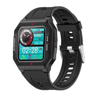 Lokmat FT10 1.3 inch IPS Touch Screen Waterproof Smart Watch, Support Music Play / Heart Rate / Blood Pressure Monitor(Black)