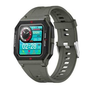 Lokmat FT10 1.3 inch IPS Touch Screen Waterproof Smart Watch, Support Music Play / Heart Rate / Blood Pressure Monitor(Green)