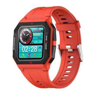 Lokmat FT10 1.3 inch IPS Touch Screen Waterproof Smart Watch, Support Music Play / Heart Rate / Blood Pressure Monitor(Red)