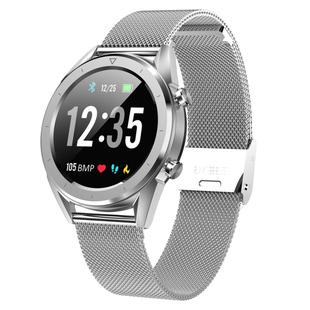 DT28 1.54inch IP68 Waterproof Steel Strap Smartwatch Bluetooth 4.2, Support Incoming Call Reminder / Blood Pressure Monitoring / Watch Payment(Silver)