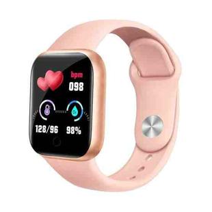 Y68 1.44 inch Smart Watch, Support Heart Rate Blood Pressure Blood Oxygen Monitoring (Pink)