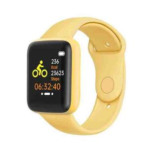 Y68M 1.44 inch Smart Watch, Support Heart Rate Blood Pressure Blood Oxygen Monitoring(Yellow)