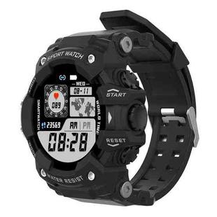 LC11 1.28 inch TFT Screen Outdoor Sports Smart Watch, IP68 Waterproof Support Heart Rate & Blood Pressure Monitoring (Black)