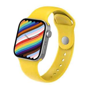 T500+MAX 1.69 inch HD Screen Smart Wristband, Support Bluetooth Calling/Heart Rate Monitoring (Yellow)