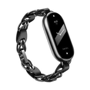 Original For Xiaomi Mi Band 8 Fashion Stainless Steel Bracelet (Black)
