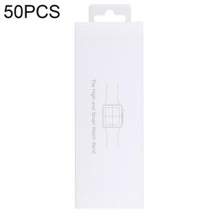 50 PCS Simple Style Papery Package Watchband Boxes for Apple Watch 38mm & 42mm Strap and Other Watchbands