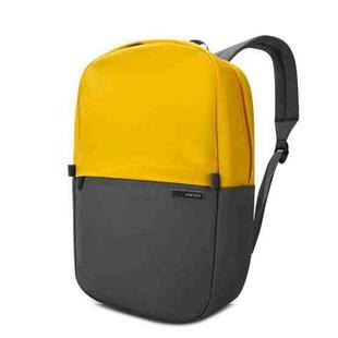 POFOKO XY Series 13.3 inch Fashion Color Matching Multi-functional Backpack Computer Bag, Size: S (Yellow)