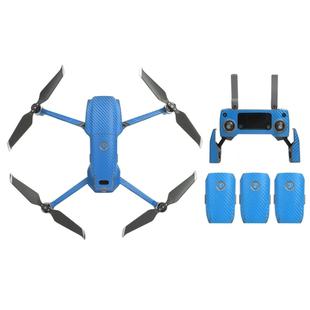 Sunnylife Carbon Fiber Waterproof All-surround 3D PVC Sticker Kit for DJI Mavic 2 Pro / Zoom Drone Quadcopter(Blue)