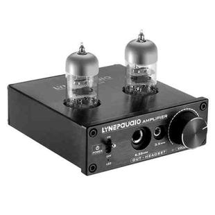 LINEPAUDIO A962 HiFi 6J9 Vacuum Tube Power Headphone Amplifier USB ASIO Sound Card(Black)