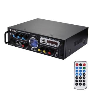 AV-339A 2CH HiFi Stereo Audio Amplifier with Remote Control, Support FM / SD / MP3 Player / USB / Display / Meter Indicator, AC 220V / DC 12V