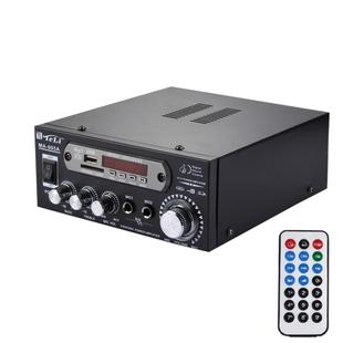 MA-005A 2CH 35W+35W HiFi Stereo Audio Amplifier with  Remote Control, Support FM / SD / MP3 Player / USB / Display, AC 220V / DC 12V