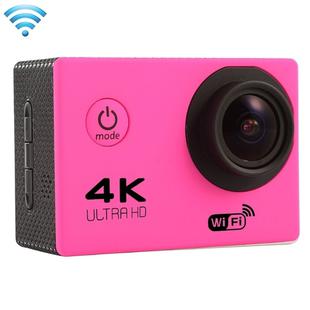F60 2.0 inch Screen 170 Degrees Wide Angle WiFi Sport Action Camera Camcorder with Waterproof Housing Case, Support 64GB Micro SD Card(Magenta)