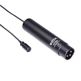 BOYA BY-M4OD Professional Clip-On XLR Connector Omni-directional Broadcast Condenser Microphone(Black)